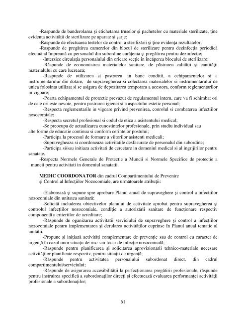 Regulament de Organizare si Functionare - Spitalul de Urgenta Bacau