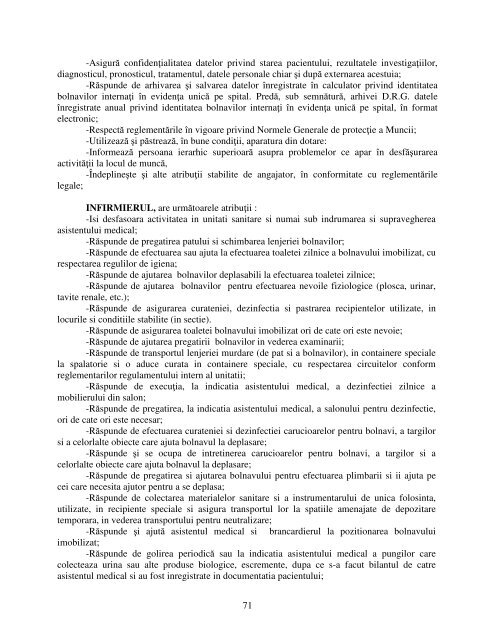 Regulament de Organizare si Functionare - Spitalul de Urgenta Bacau