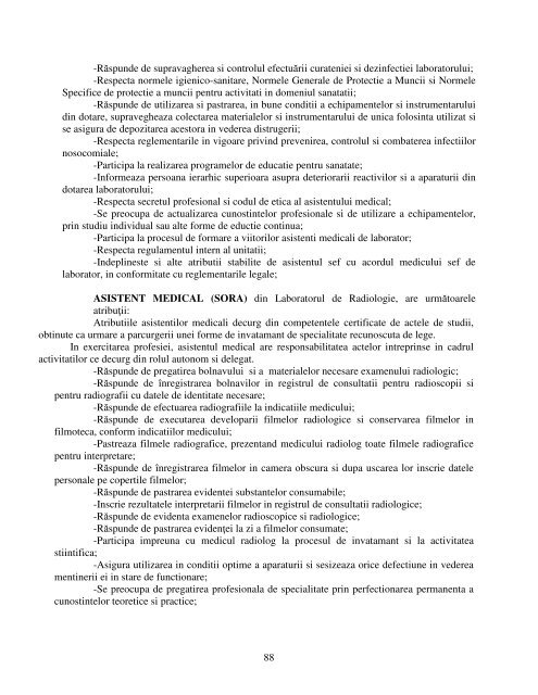 Regulament de Organizare si Functionare - Spitalul de Urgenta Bacau