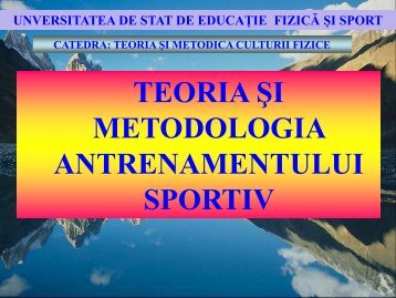 Teoria si metodologia antrenamentului sportiv (Lectia12)