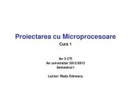 Proiectarea cu Microprocesoare