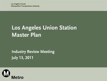 Los Angeles Union Station Master Plan - July 13, 2011 - Metro Bus