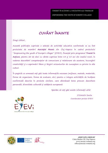 Activitati educative nonformale-ghid de bune practici