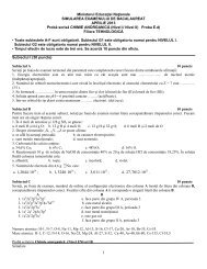 Chimie anorganica (profil tehnologic) - Ziarul de Iasi