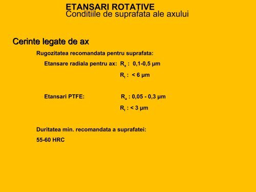 Parti componente Instalatie pentru actionarea unui ... - RomSeal