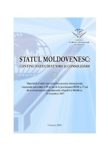 Institutul de Relaţii Internaţionale din Moldova - irim.md