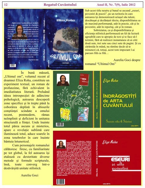 Anul II, Nr. 7(9), Iunie 2012 - Revista de Cultura Universala Regatul ...