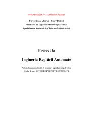 Proiect la Ingineria Reglării Automate - ReferateOK