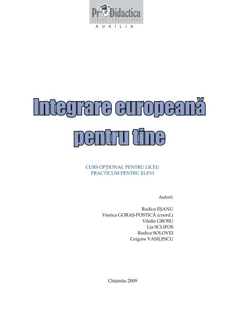 Integrare europeană pentru tine - Pro Didactica