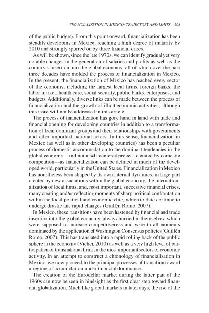 Financialization in Mexico - Dr. Gregorio Vidal