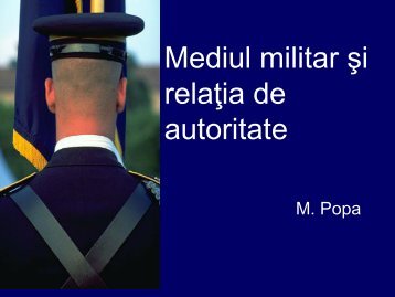 Conducerea in mediul militar