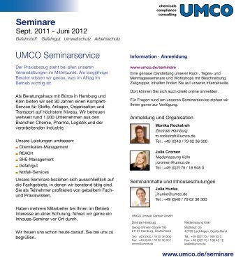 Seminare UMCO Seminarservice