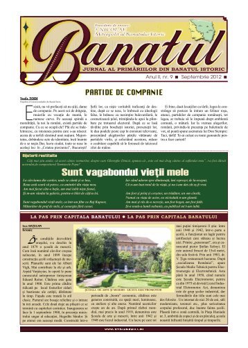 Sunt vagabondul vieţii mele - Revista Banatul