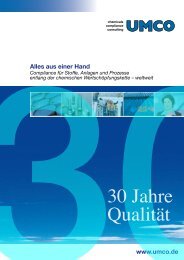 3030 Jahre Qualität - UMCO Umwelt Consult GmbH