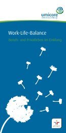 Work-Life-Balance - Umicore