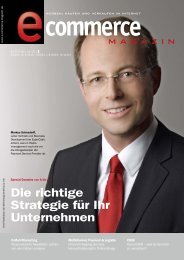 Die richtige Strategie für Ihr Unternehmen - E-Commerce Magazin