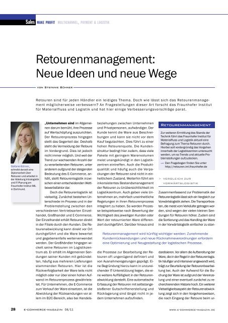 Die richtige Strategie für Ihr Unternehmen - E-Commerce Magazin