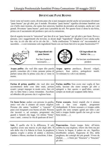 Liturgia Penitenziale Bambini Prima Comunione Diocesi Di Capua