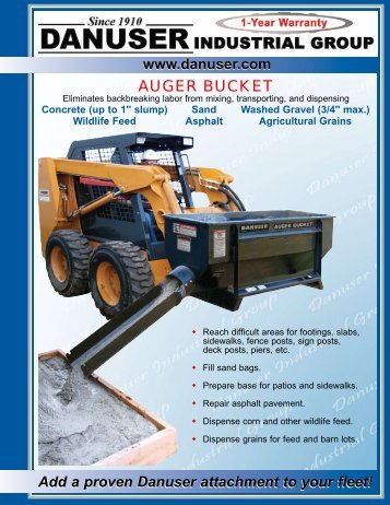 AUGER BUCKET - Rankin Equipment Co.