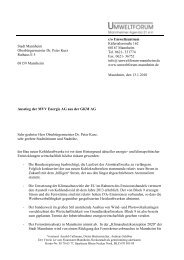 Brief OB Kurz zum GK.. - Umweltforum Mannheim