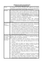 Empresas de servicios eventuales: Principales características