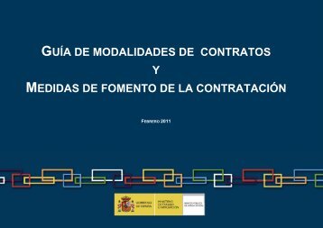 guía de modalidades de contratos y medidas de fomento de la ...