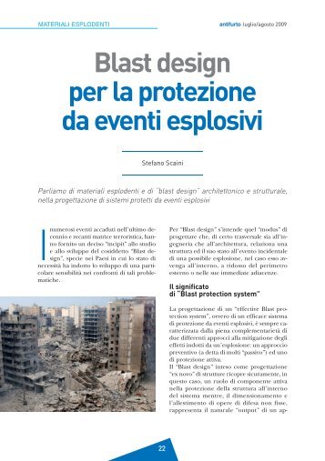 Blast design per la protezione da eventi esplosivi - Dexplo.net