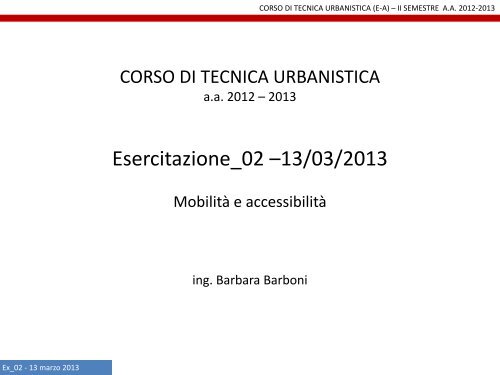 tema_la mobilita - Università degli Studi di Roma Tor Vergata