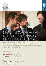 Scarica la brochure del workshop - Fondazione CUOA