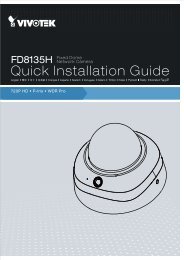 Quick Installation Guide - Vivotek