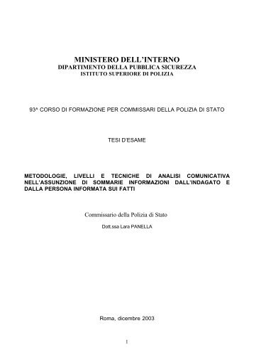 Metodologie, livelli e tecniche di analisi comunicativa nell ...