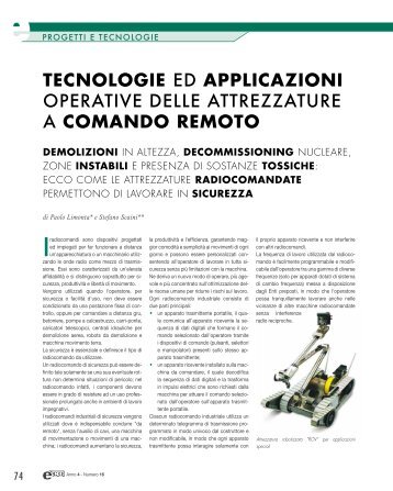 Tecnologie ed applicazioni operative delle attrezzature ... - Dexplo.net