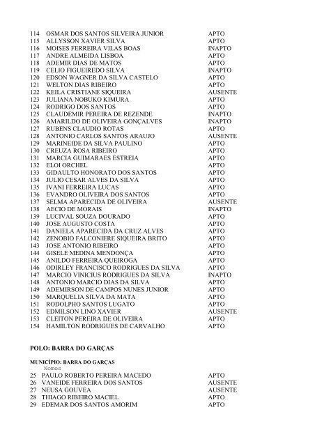 Edital Complementar n° 12 ao Edital nº 001/2003 - SEJUSP/MT