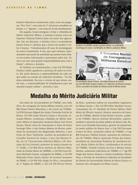 23 - Tribunal de Justiça Militar do Estado de Minas Gerais