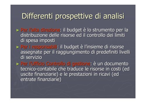 Dal controllo burocratico al controllo direzionale: la valutazione ...