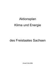 Aktionsplan Klima und Energie des Freistaates Sachsen - Umwelt in ...