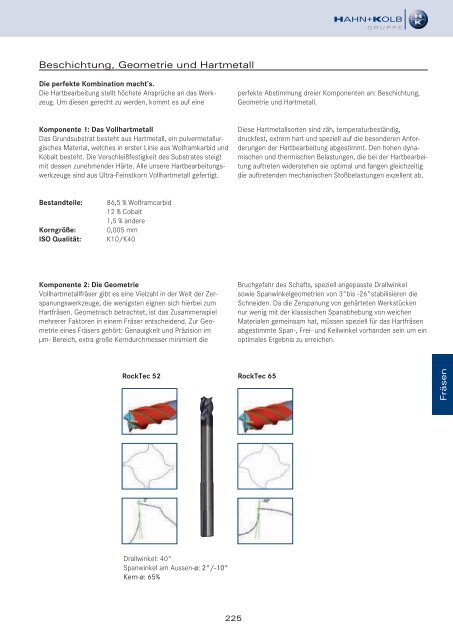 HAHN+KOLB Technikhandbuch