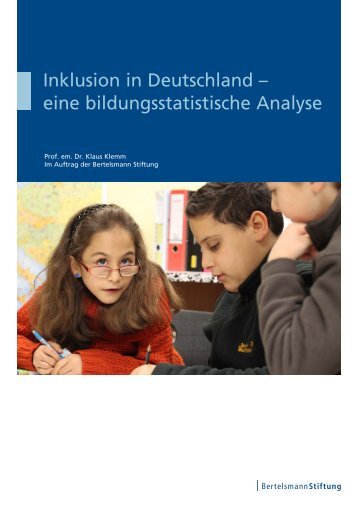 Inklusion in Deutschland - Bertelsmann Stiftung