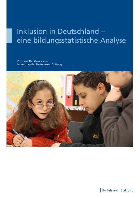 Inklusion in Deutschland - Bertelsmann Stiftung