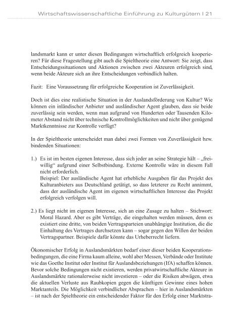 Kulturwirtschaft in der Auslandsförderung von Kultur (PDF) - Unesco