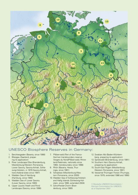 Biosphere Reserves - UNESCO Deutschland