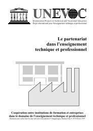 Le partenariat dans l'enseignement technique et ... - Unesco-Unevoc