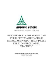 Capitolato speciale d'appalto - Norme Tecniche - Autovie Venete