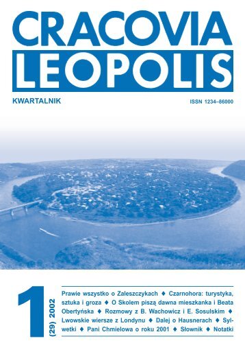 KWARTALNIK - Cracovia Leopolis