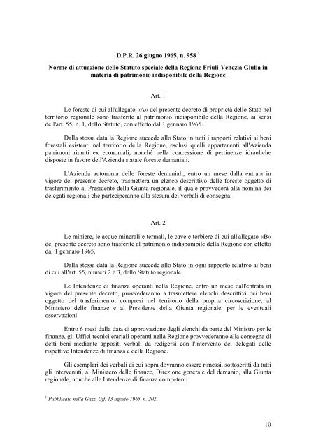 norme di attuazione statutaria - Consiglio Regionale del Friuli ...