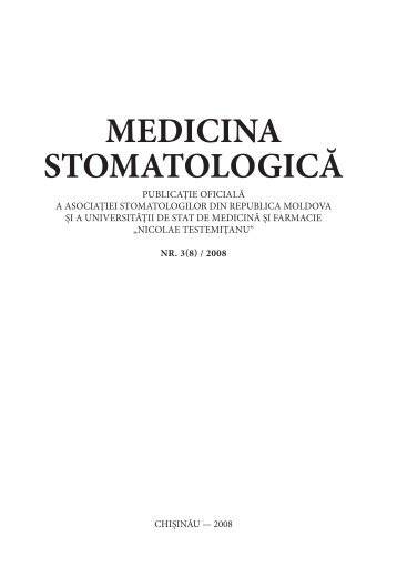 MEDICINA STOMATOLOGICĂ - Despre ASRM