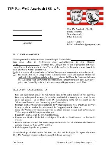 Erlaubnis Gruppenfahren-16-0910 - TSV Auerbach