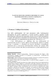 1. Premessa. L'obbligo di devoluzione Una delle ... - IL CASO.it