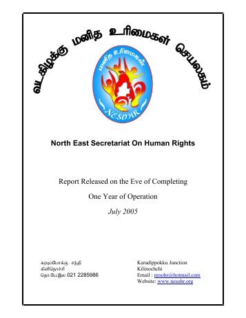 Annual Report - Tamil Nation & Beyond