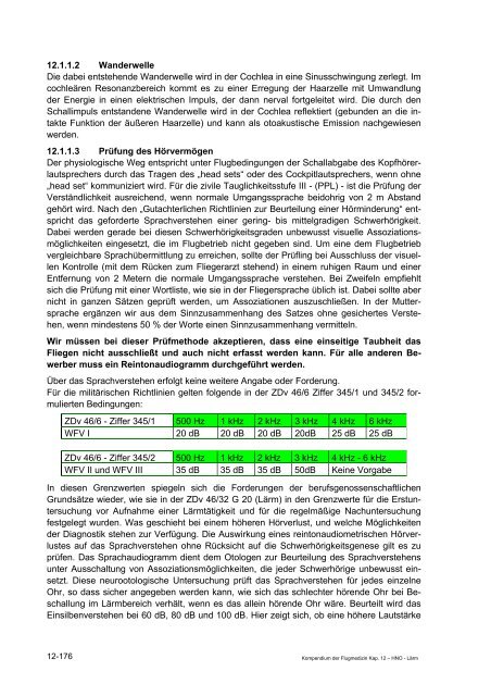 Kompendium der Flugmedizin - Luftwaffe